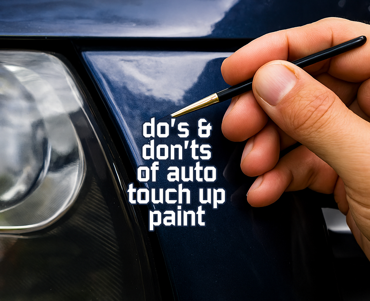 dos and donts of auto touch up paint